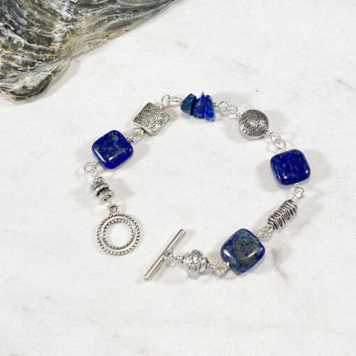 Lapis lazuli bracelet sterling silver byzantine bracelet torc bracelet |  eBay